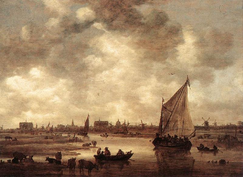 GOYEN, Jan van View of Leiden dg Germany oil painting art